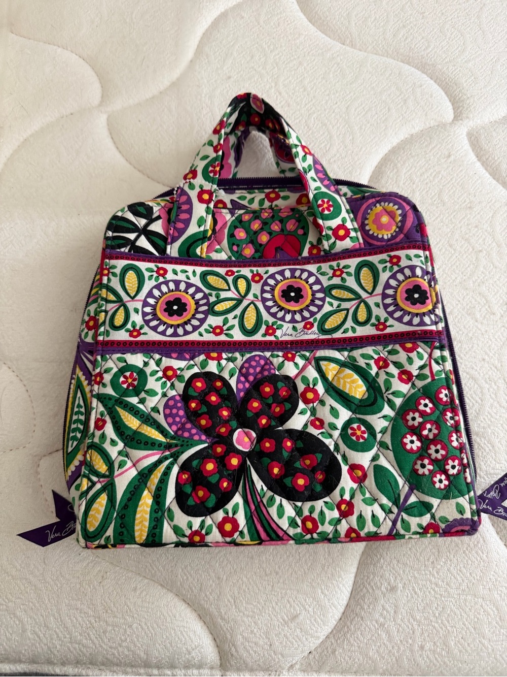 Vera Bradley Quilted Floral Tech Organzer in Multicolor